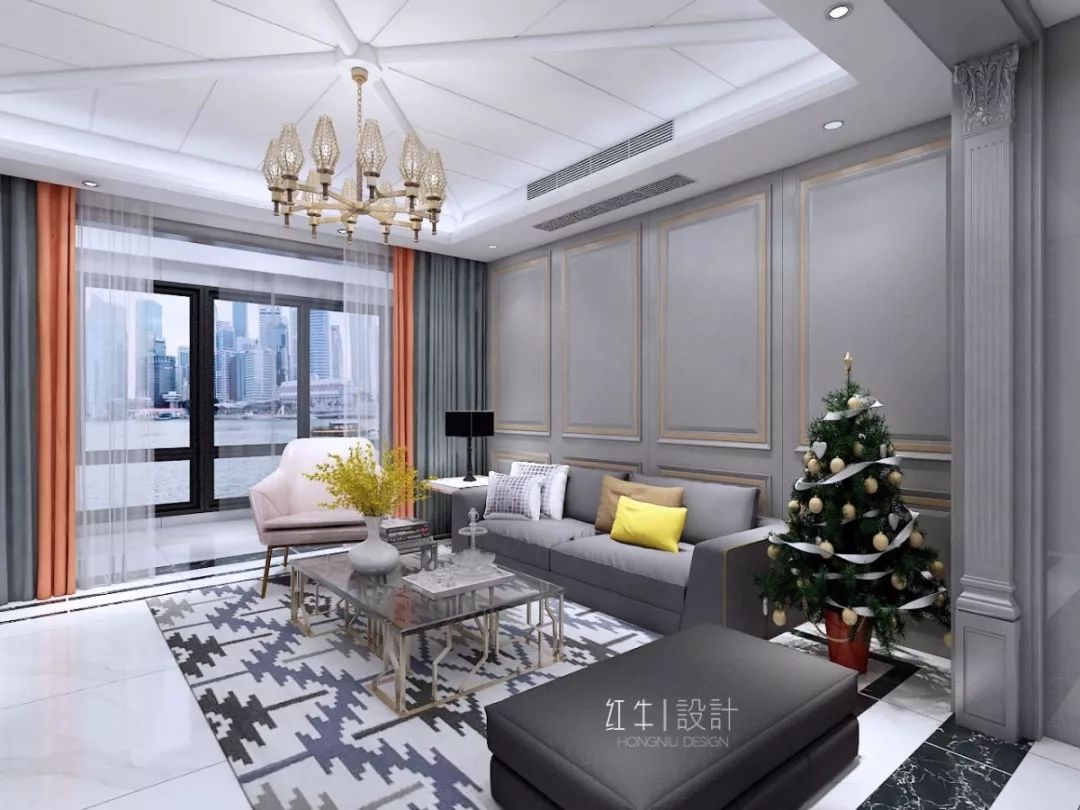 南京紫金未來城140平米簡約法式風格裝修  古典和現(xiàn)代的結(jié)合02