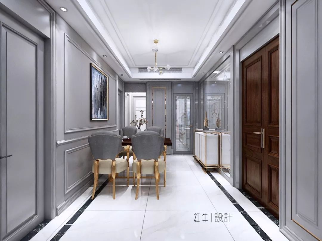 南京紫金未來城140平米簡約法式風格裝修  古典和現(xiàn)代的結(jié)合03