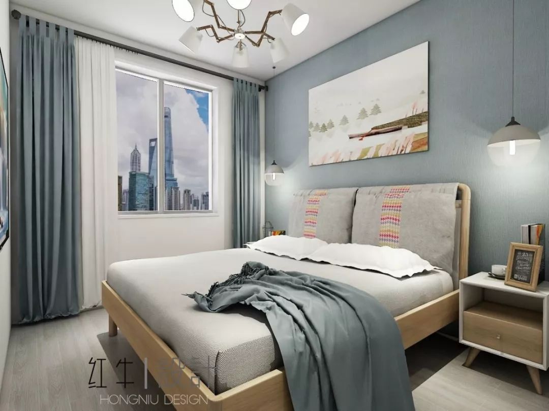南京老房翻新--“能住”與“好住”之間，就差這點(diǎn)改變！15改造后_次臥室