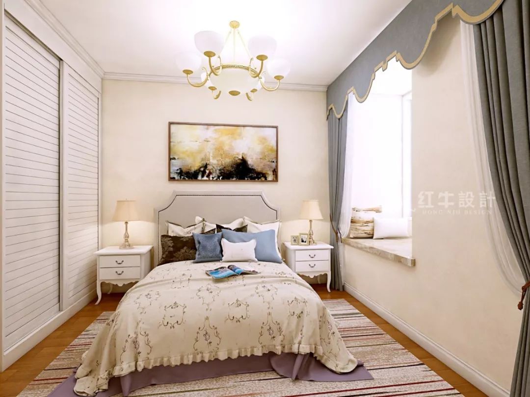 南京恒山花苑106㎡簡歐風格--靜享優(yōu)雅生活11次臥