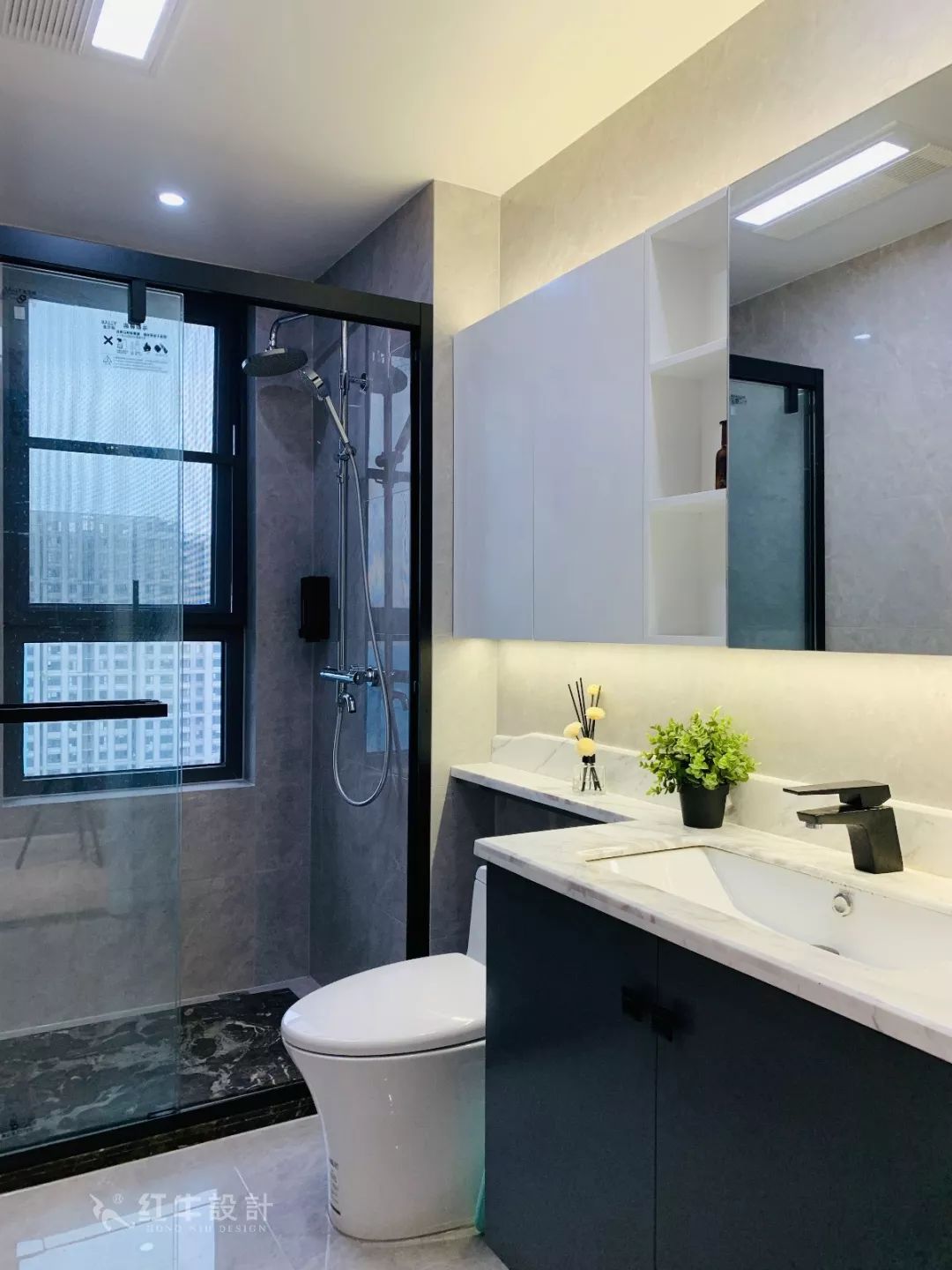 南京保利國際社區(qū)140㎡現(xiàn)代風(fēng)格--四室二廳大戶型，寬敞開闊又舒適！13衛(wèi)生間設(shè)計(jì)