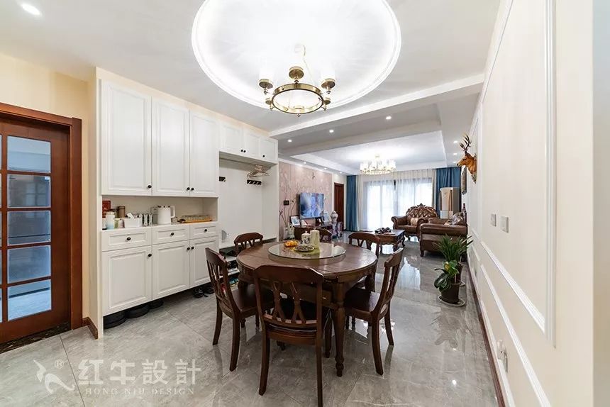 碧桂園鳳鳴苑160㎡簡美風(fēng)格--喜歡深色家具的看過來07餐廳效果
