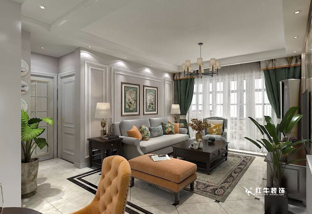 南京萬科光明城市115㎡簡美風格--適合三代人的家居環(huán)境02客廳設(shè)計+logo