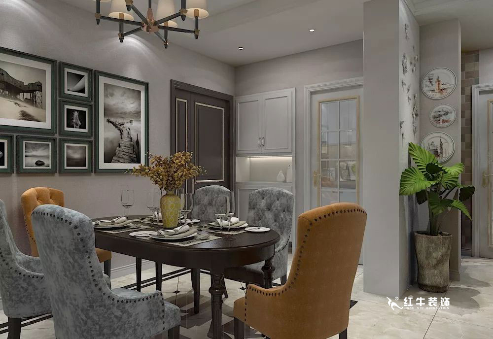 南京萬科光明城市115㎡簡美風格--適合三代人的家居環(huán)境04餐廳設(shè)計+logo