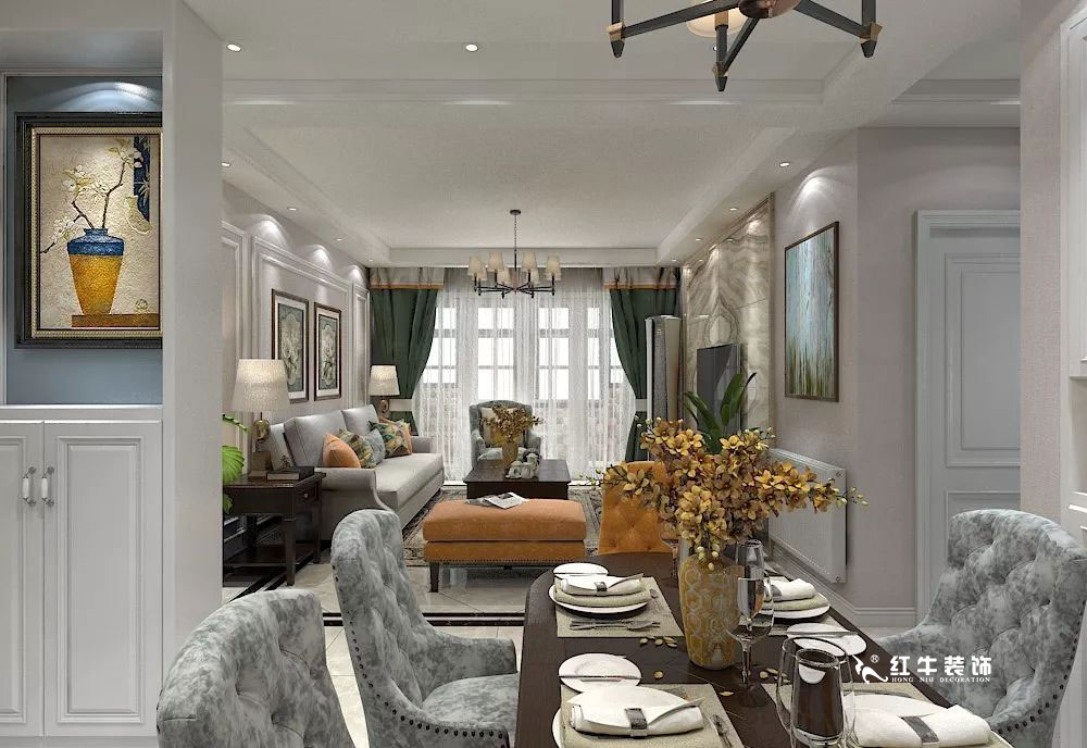 南京萬科光明城市115㎡簡美風格--適合三代人的家居環(huán)境05餐廳設(shè)計+logo