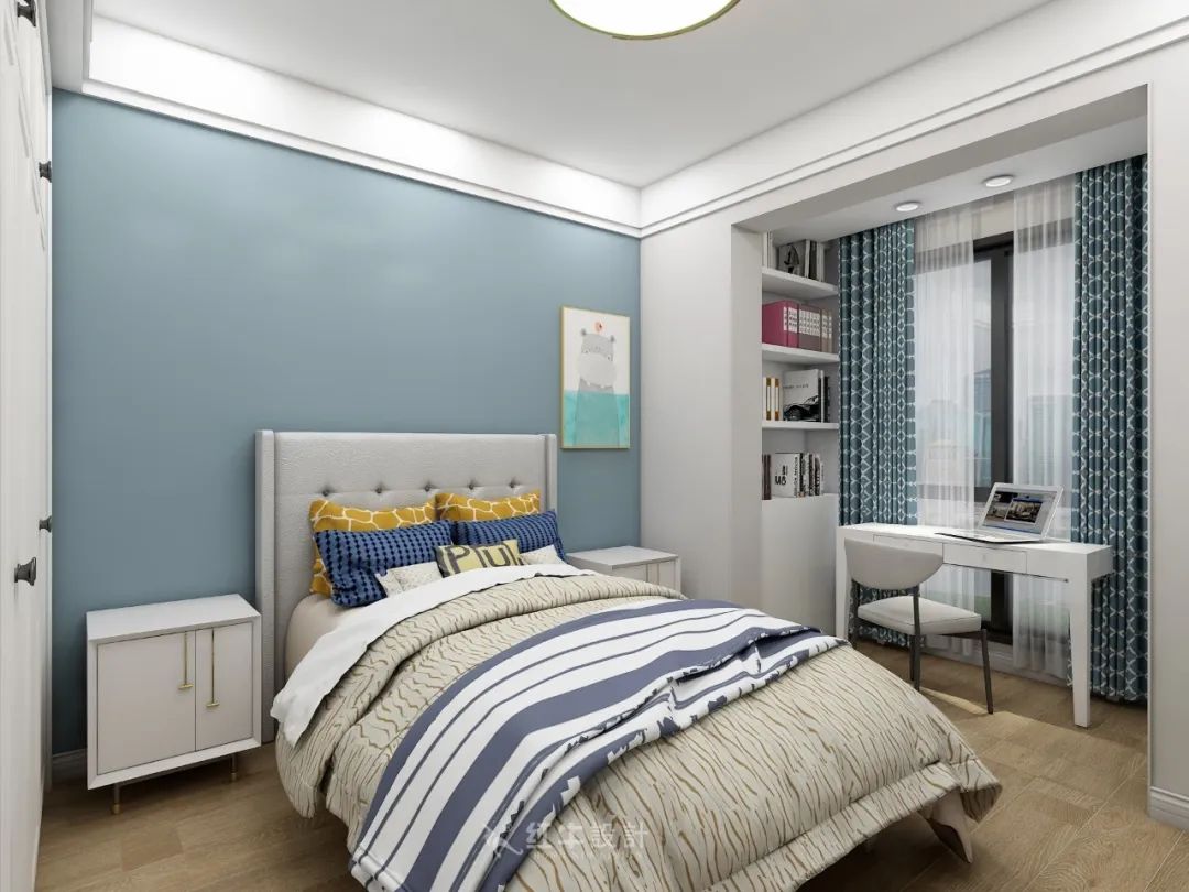 熊皓宇_同曦國際廣場140㎡輕奢風(fēng)格--改善性住房應(yīng)該這樣設(shè)計(jì)12兒童房設(shè)計(jì)