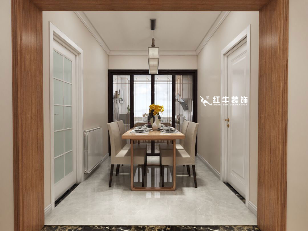 蔣琛_九條巷106㎡現(xiàn)代風(fēng)“養(yǎng)老房”裝修，給設(shè)計(jì)做減法！05餐廳+logo