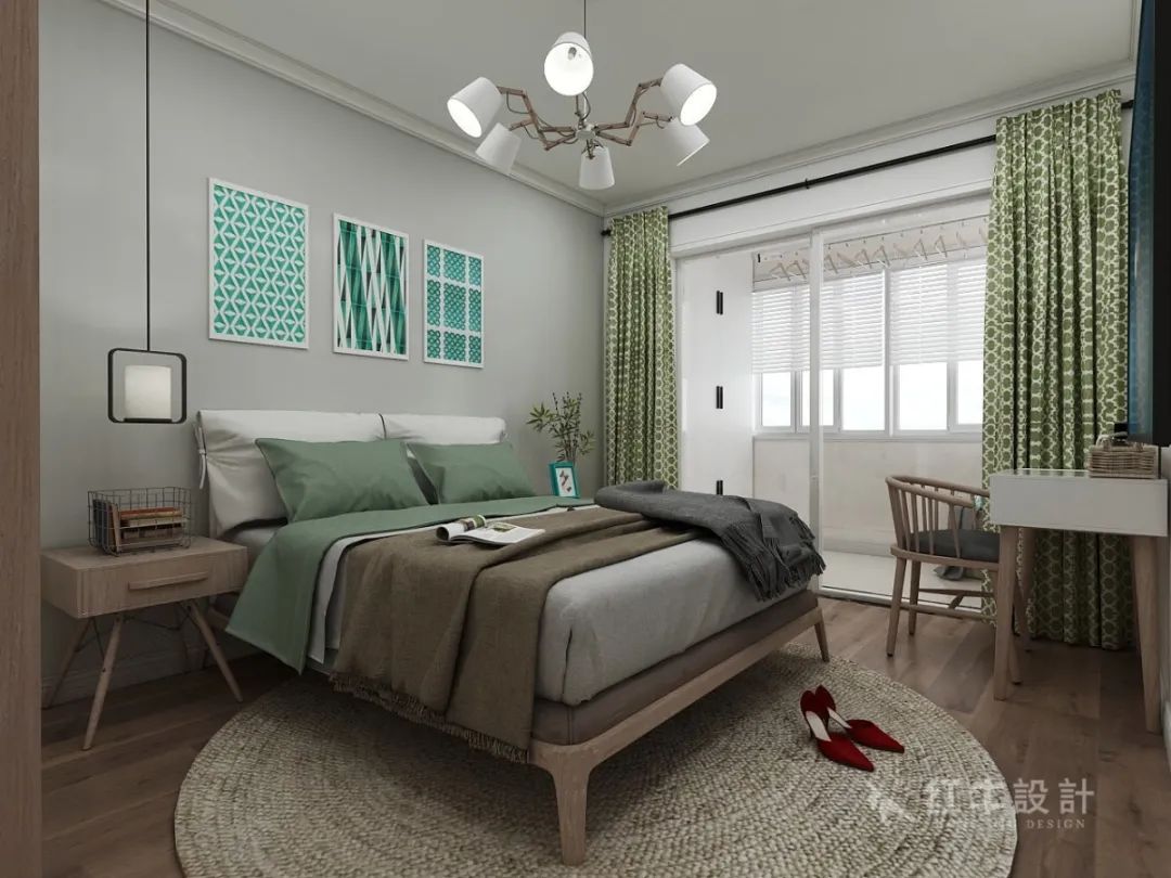 吳波_紅牛設(shè)計(jì)--中垠紫金官邸100㎡(B戶(hù)型)現(xiàn)代簡(jiǎn)約06效果圖欣賞_臥室