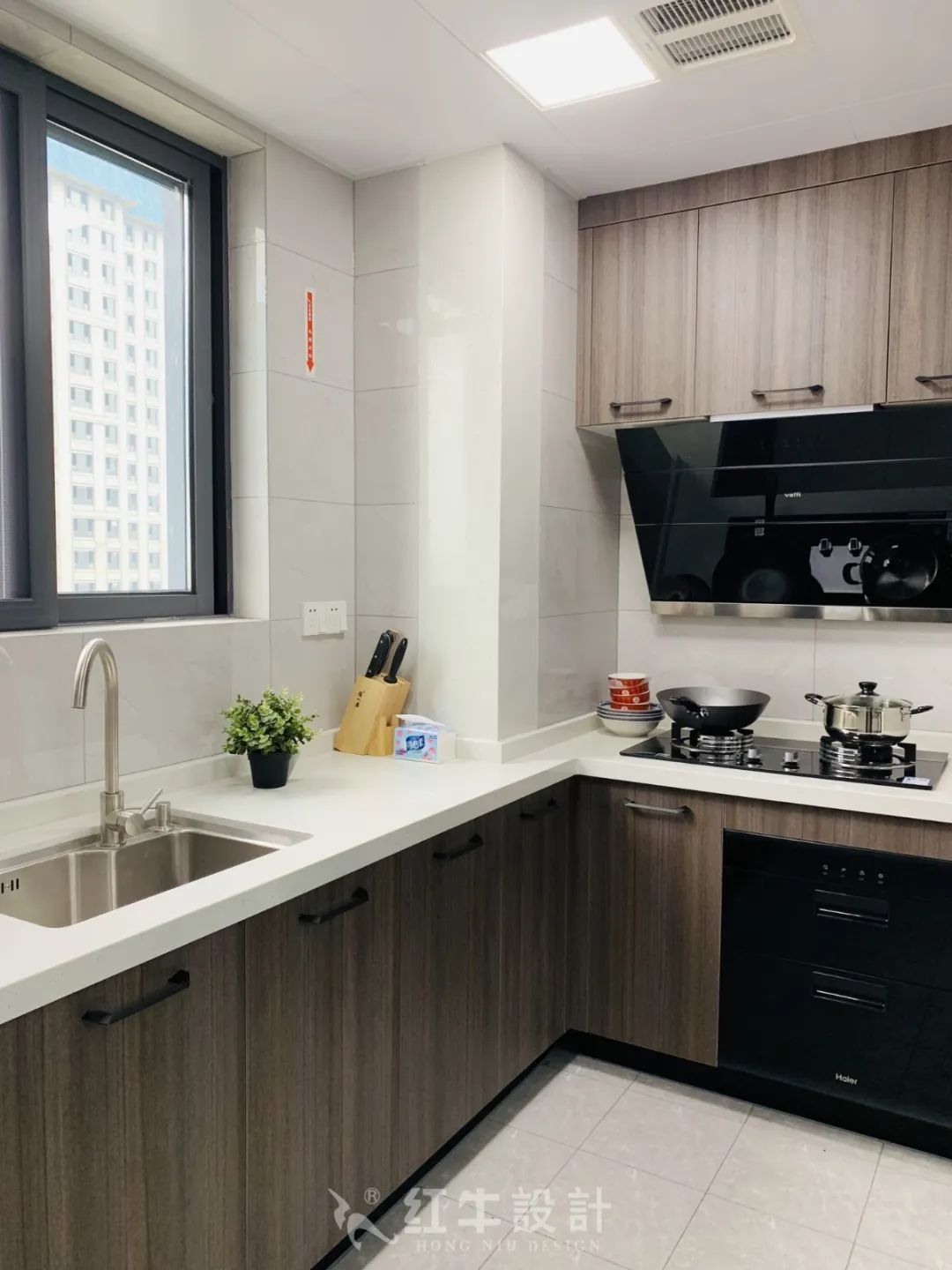 保利國際社區(qū)95㎡北歐風格--記錄毛坯到美家的蛻變過程09實景效果_廚房