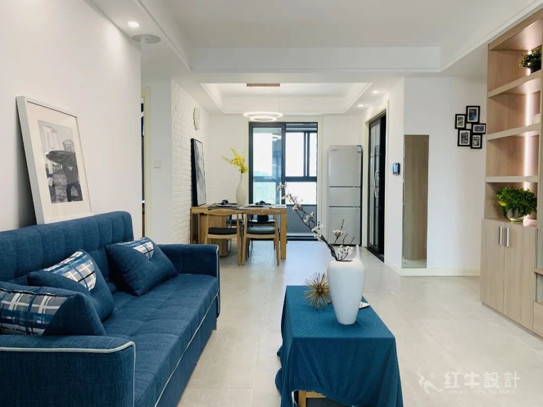 孟憲濤_保利國(guó)際社區(qū)115㎡現(xiàn)代北歐--簡(jiǎn)潔明亮之家，一人獨(dú)居太愜意！05實(shí)景效果_客餐廳