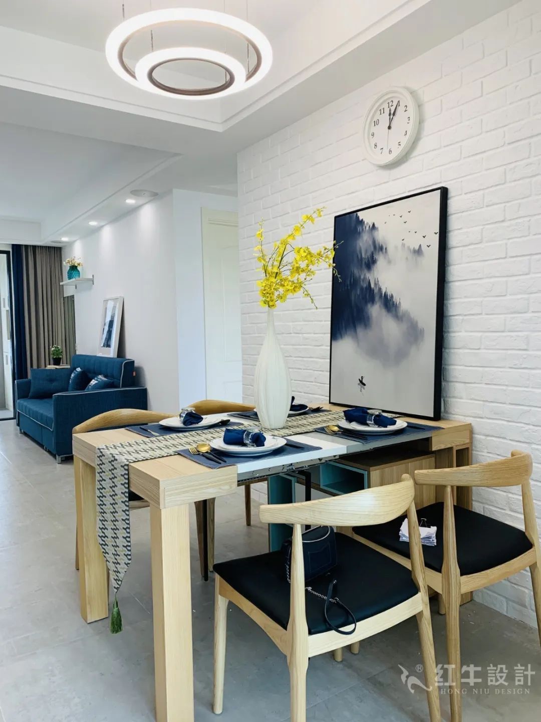 孟憲濤_保利國(guó)際社區(qū)115㎡現(xiàn)代北歐--簡(jiǎn)潔明亮之家，一人獨(dú)居太愜意！10實(shí)景效果_客餐廳