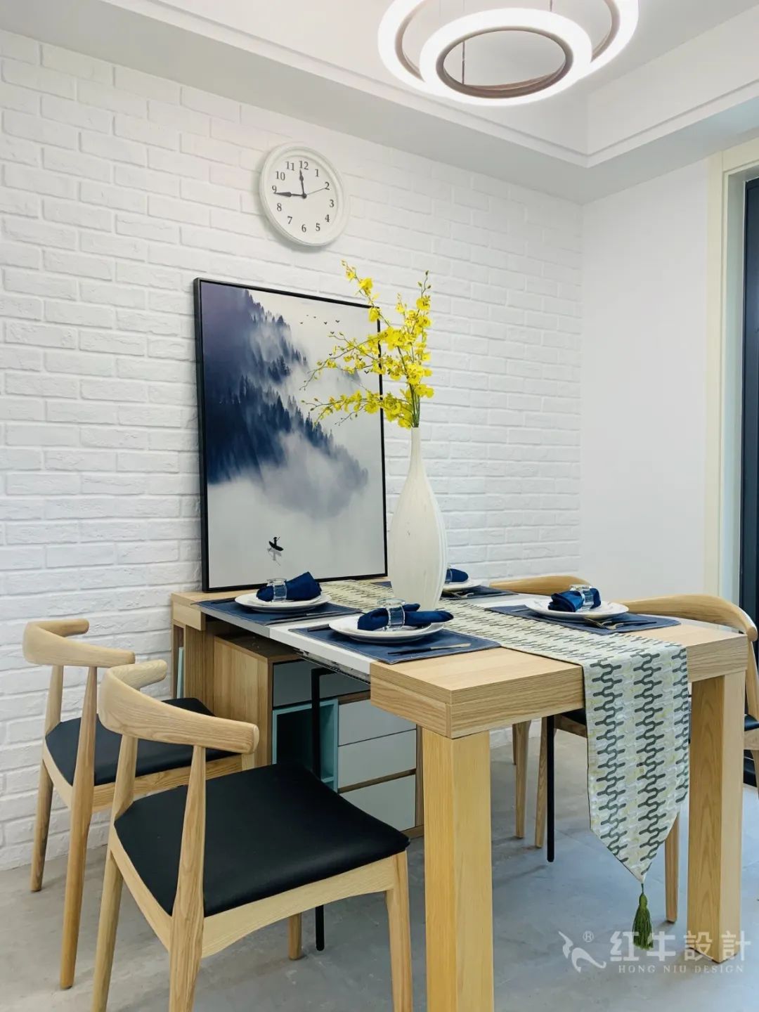 孟憲濤_保利國(guó)際社區(qū)115㎡現(xiàn)代北歐--簡(jiǎn)潔明亮之家，一人獨(dú)居太愜意！11實(shí)景效果_餐廳