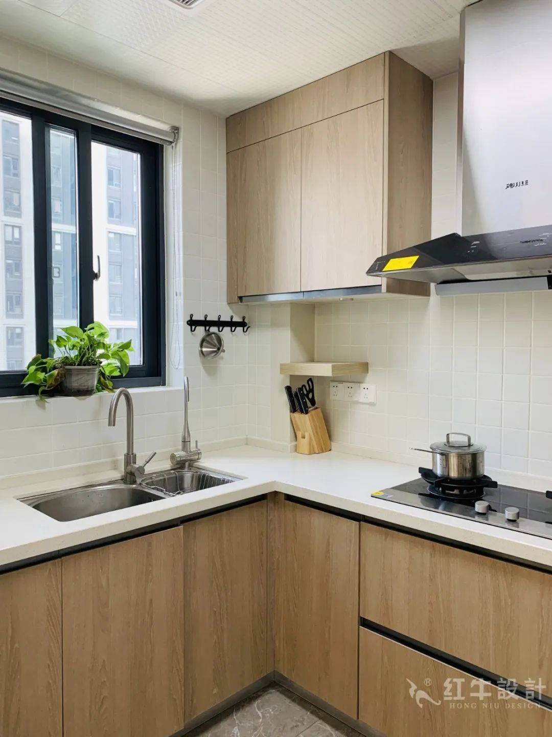 孟憲濤_保利國(guó)際社區(qū)115㎡現(xiàn)代北歐--簡(jiǎn)潔明亮之家，一人獨(dú)居太愜意！12實(shí)景效果_廚房