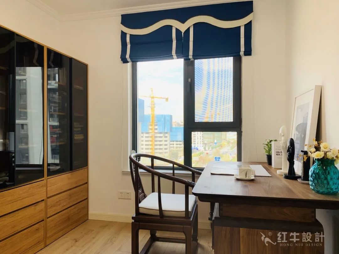 孟憲濤_保利國(guó)際社區(qū)115㎡現(xiàn)代北歐--簡(jiǎn)潔明亮之家，一人獨(dú)居太愜意！17實(shí)景效果_書(shū)房