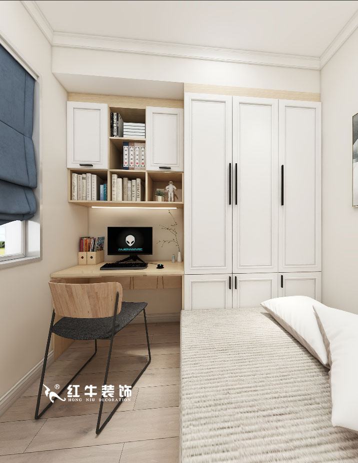 顧娟_金地都會意境118㎡現(xiàn)代風(fēng)格--弧形沙發(fā)設(shè)計，獨特有創(chuàng)意！10書房設(shè)計+