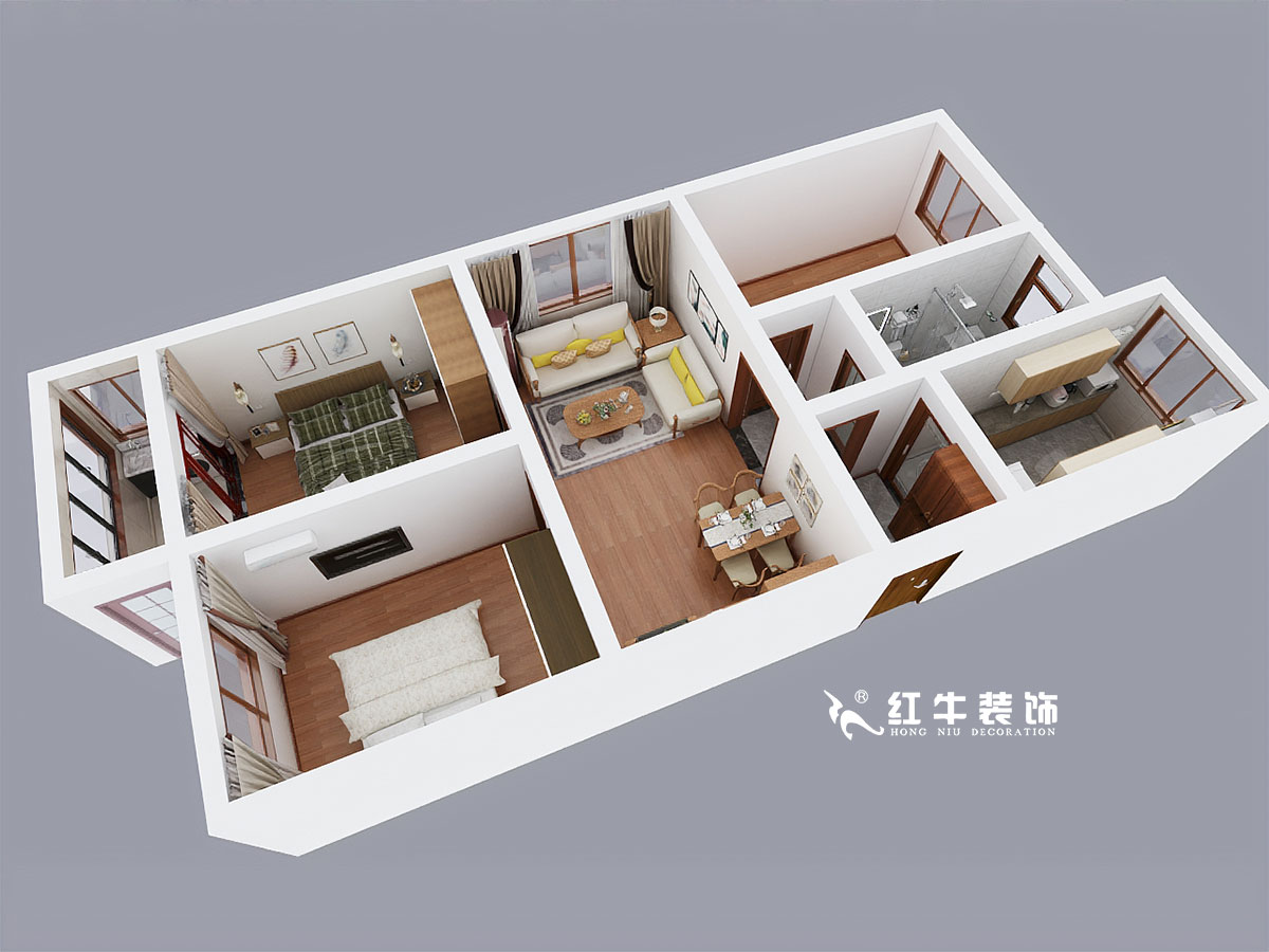 魏利利_花園路11號(hào)1-102-98㎡-中式風(fēng)格_鳥(niǎo)瞰圖