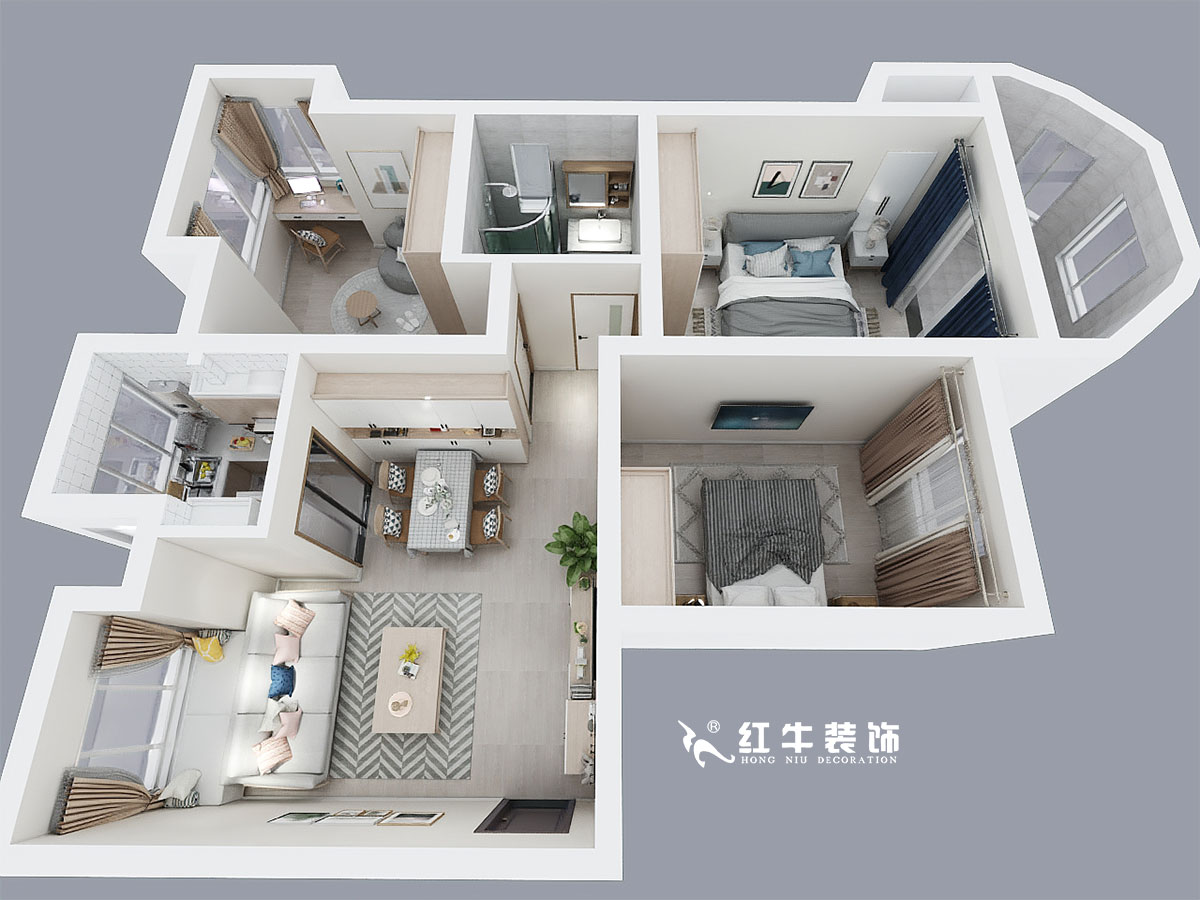 熊皓宇_云谷山莊6-1-301-90㎡-日式風(fēng)格_鳥瞰圖