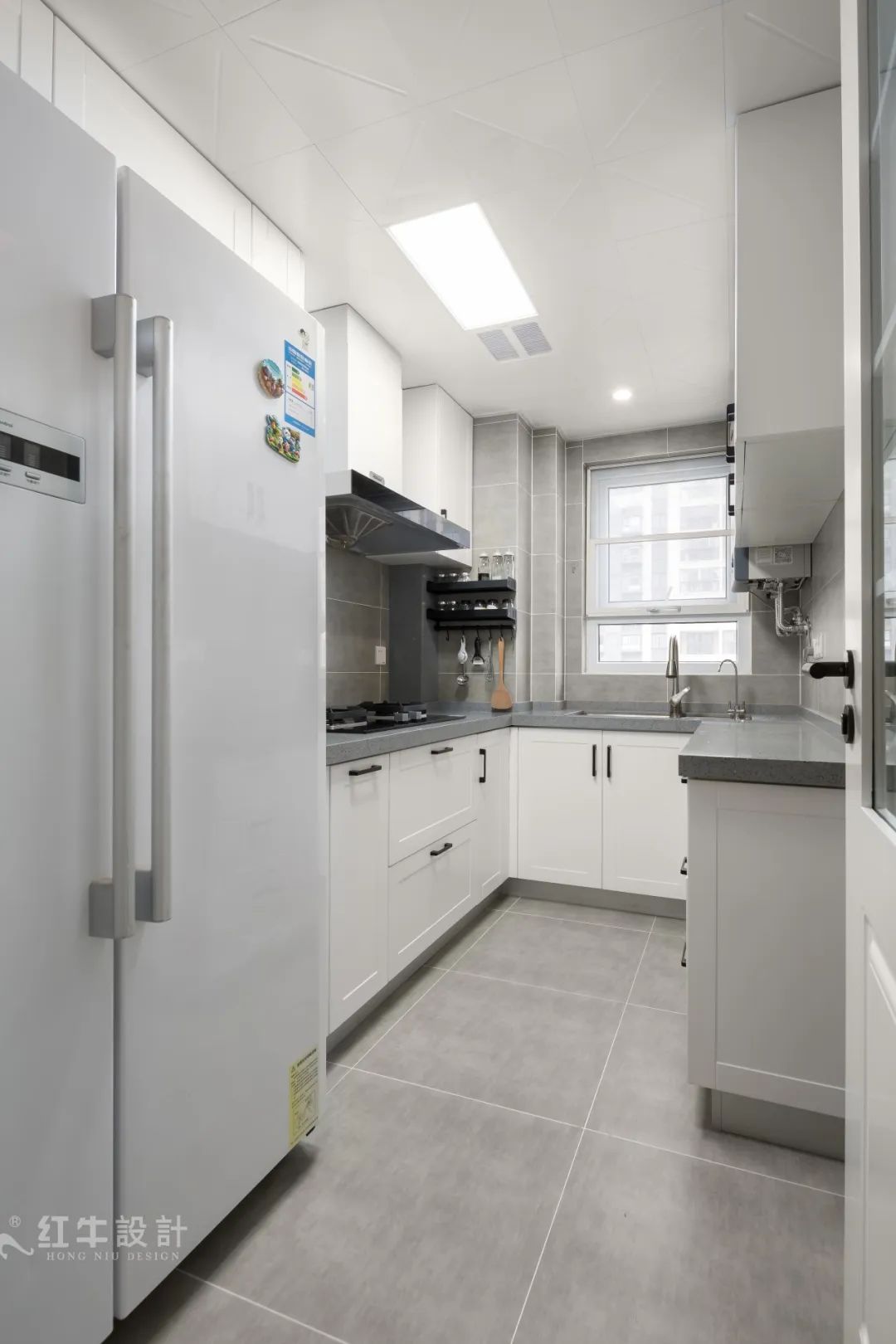 85后夫婦的美式輕奢家，起名“海藍之謎”！10廚房