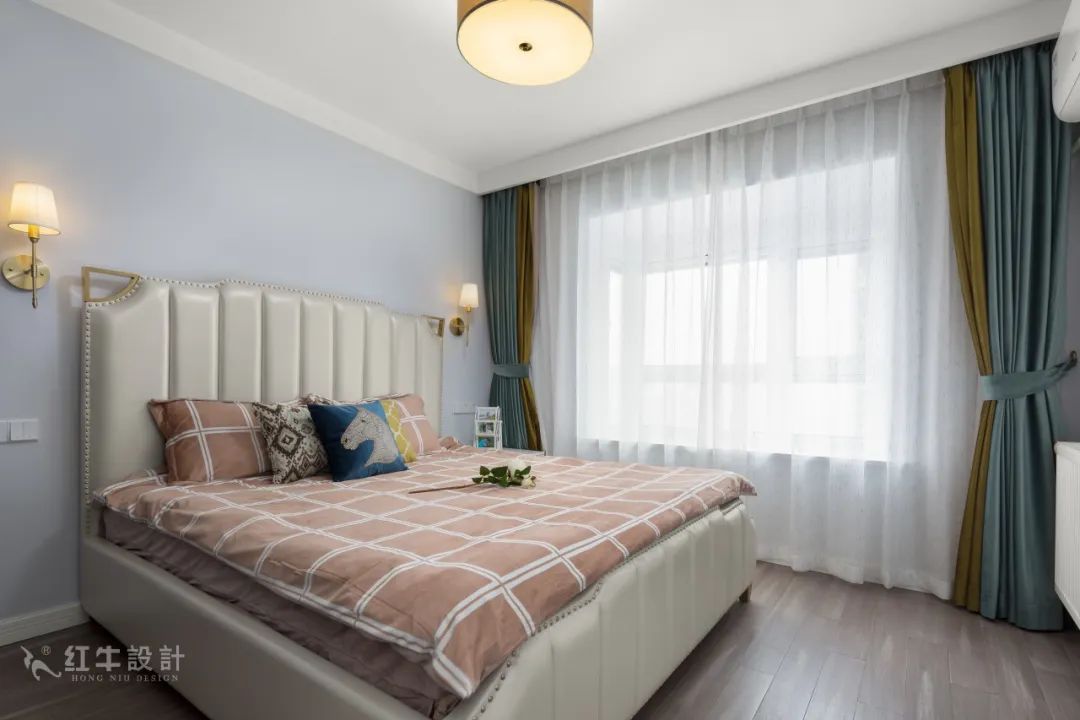 85后夫婦的美式輕奢家，起名“海藍之謎”！11臥室