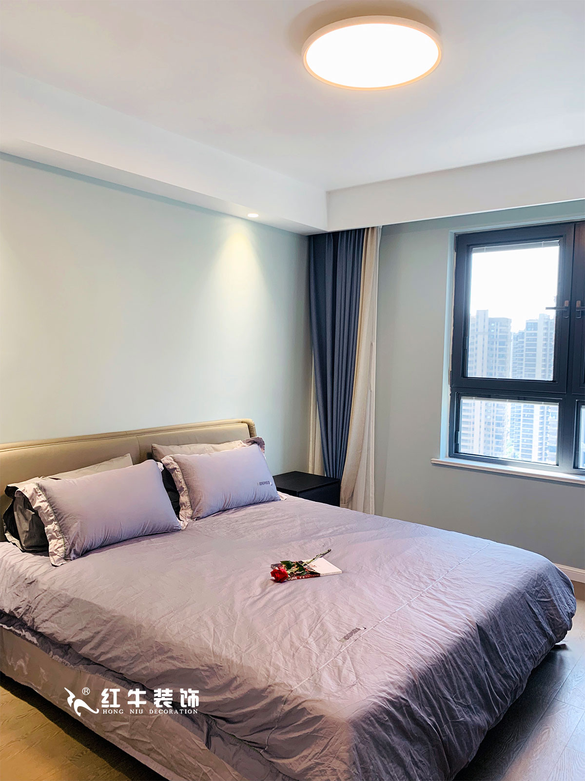 陸利民_保利國際社區(qū)3-2703-115㎡-現(xiàn)代風格（3室2廳1廚2衛(wèi)2陽臺￥183429）11主臥室