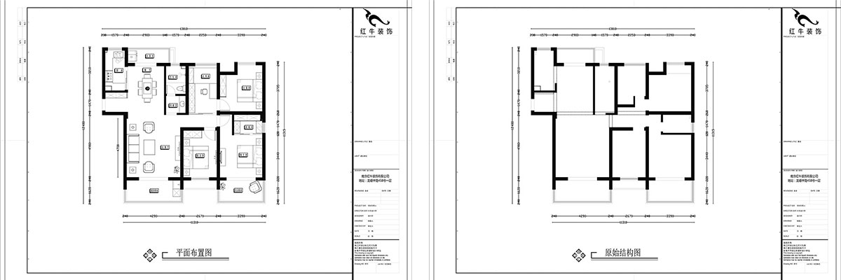 【實景案例】張智猿_紫金未來城-140㎡-美式輕奢風(fēng)格_全包20萬00平面布置圖+00原始結(jié)構(gòu)圖