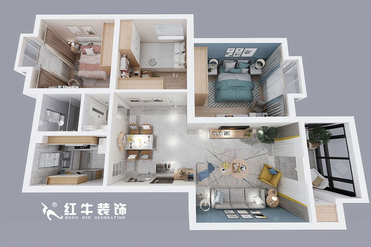 劉小勇_誠(chéng)品城65-103-100㎡-現(xiàn)代簡(jiǎn)約風(fēng)格00鳥(niǎo)瞰圖