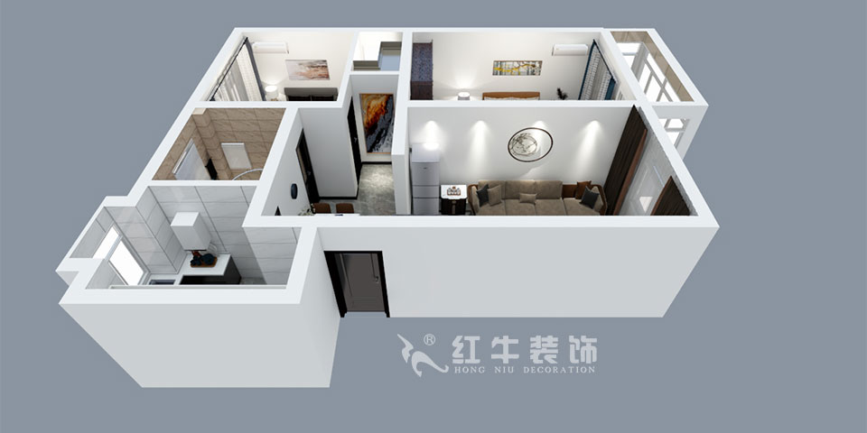 張智猿_九華山2號201-80㎡-簡約風(fēng)格_2室2廳1衛(wèi)（舊房裝修）_成品家￥115756_全包11