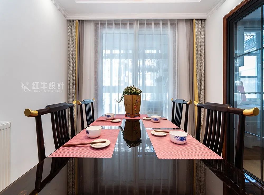 吳波_香格里拉東苑136㎡簡美風(fēng)格--喜歡深色家具的看過來03