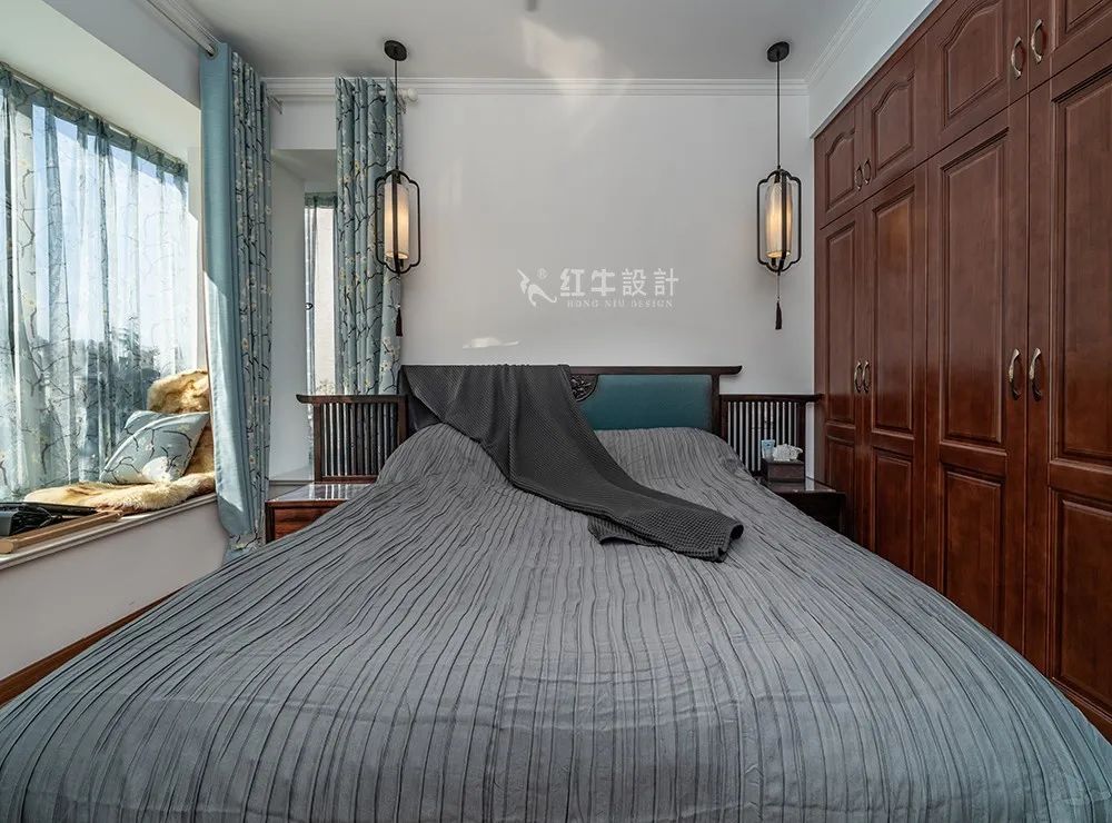 吳波_香格里拉東苑136㎡簡美風(fēng)格--喜歡深色家具的看過來05