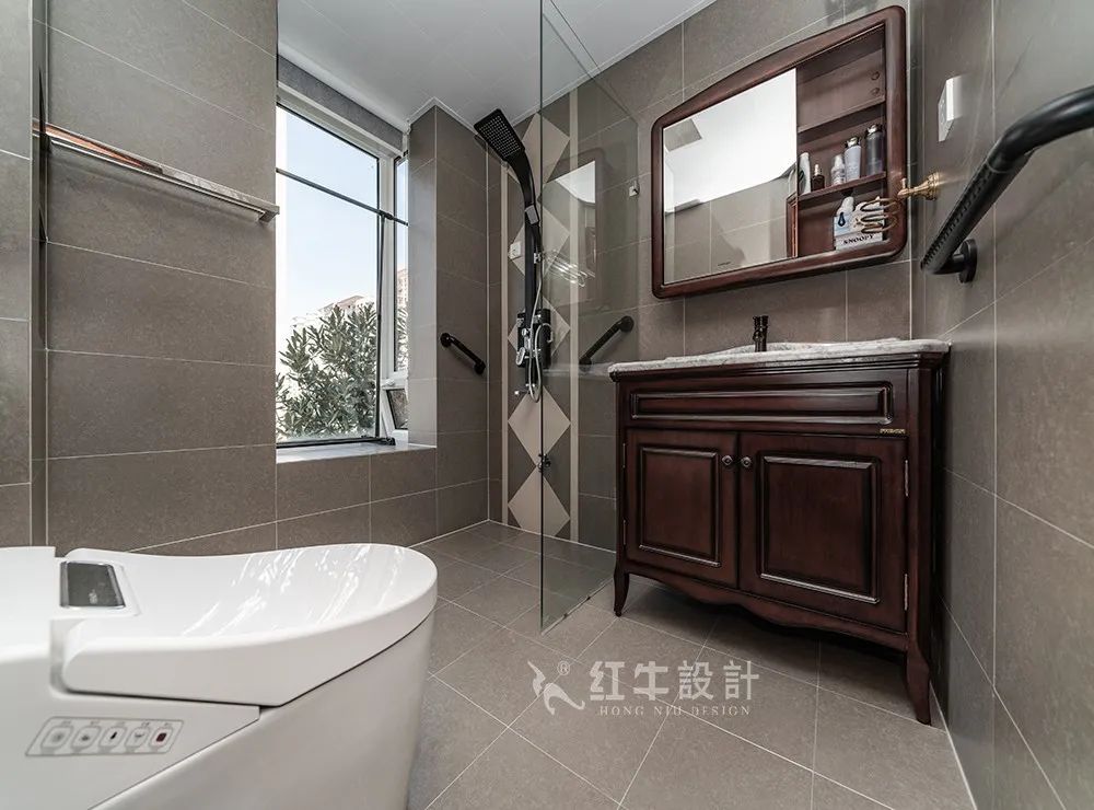 吳波_香格里拉東苑136㎡簡美風(fēng)格--喜歡深色家具的看過來06