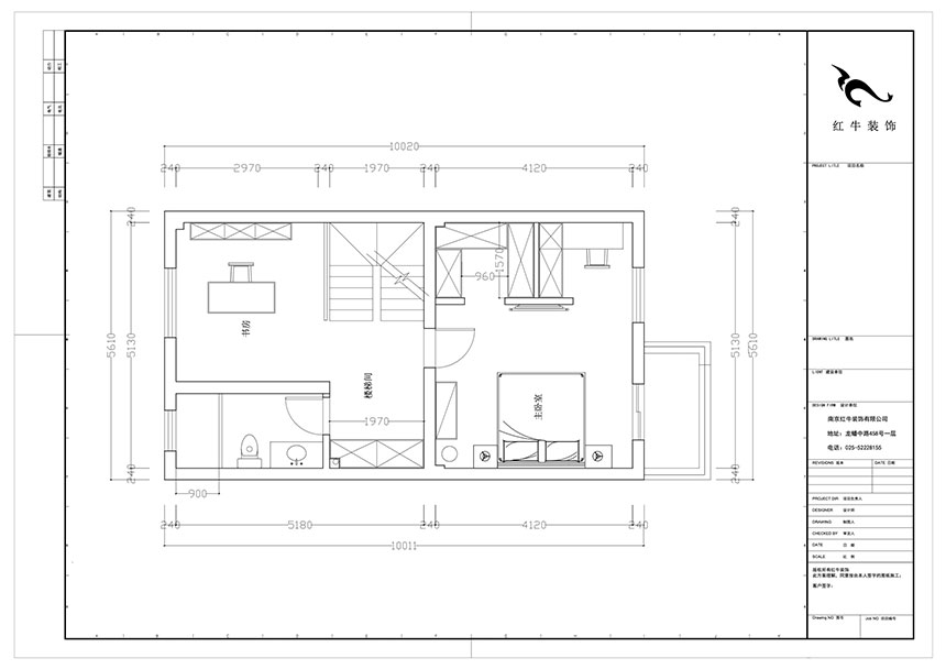 陸利民_香地美舍602-156㎡-新中式風(fēng)格_5室2廳3衛(wèi)（新房裝修）_定制家￥208000_全包25萬00_06二層平面布置圖