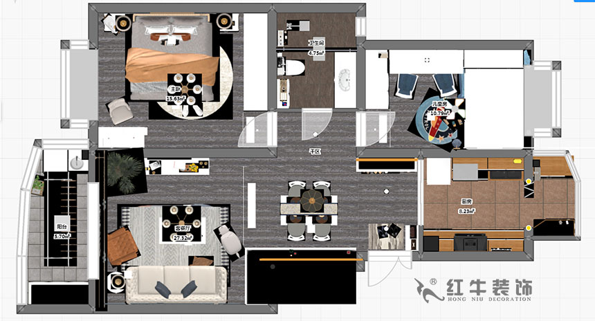 劉萍萍_風(fēng)光里34-122-402-90㎡-簡(jiǎn)歐風(fēng)格_3室2廳1衛(wèi)（老房裝修）_定制家￥124700_全包12