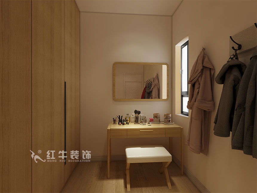 魏利利_津橋華府82㎡現(xiàn)代簡(jiǎn)約｜顛覆傳統(tǒng)客廳，即是休閑書(shū)吧又是影院11衣帽間