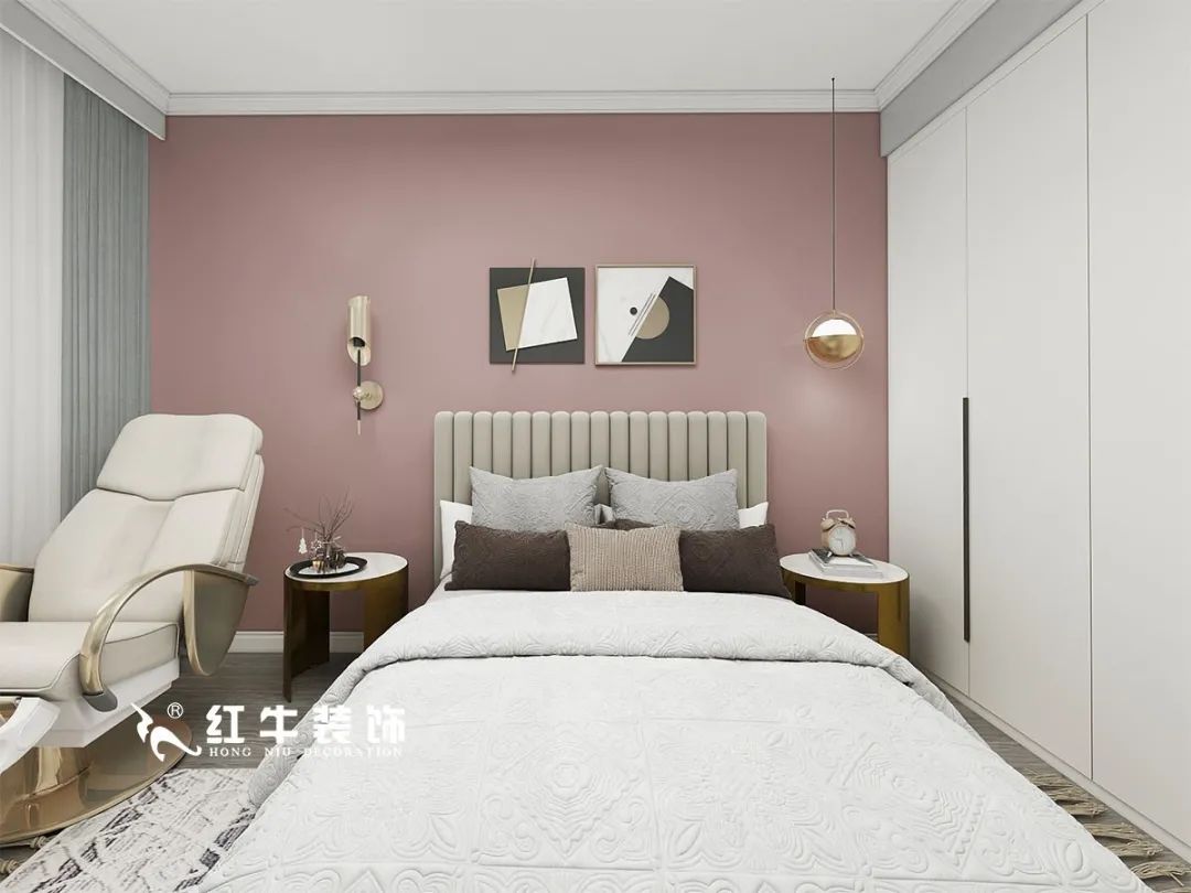 劉萍萍_仙龍灣山莊90㎡輕奢風(fēng)格｜加入一點(diǎn)金屬線條，這個家高級又溫柔！08