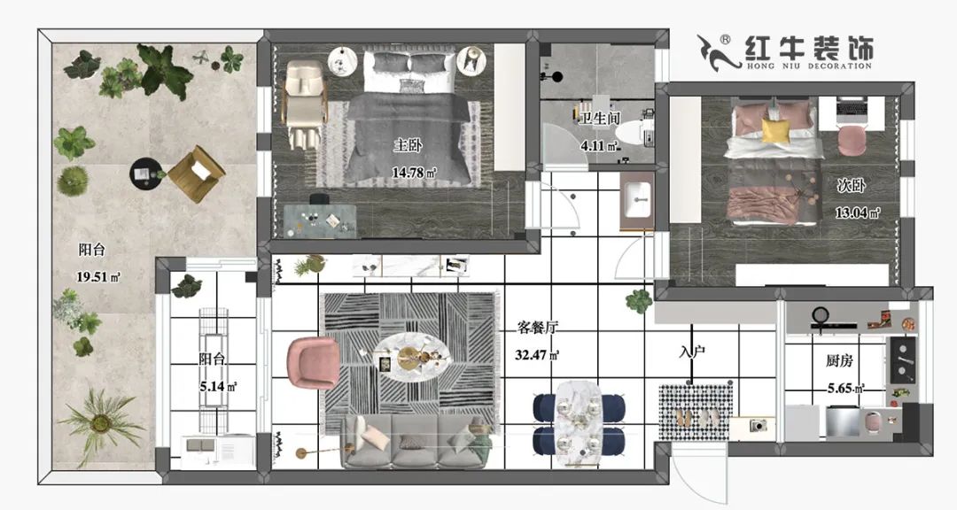 劉萍萍_仙龍灣山莊90㎡輕奢風(fēng)格｜加入一點(diǎn)金屬線條，這個家高級又溫柔！12