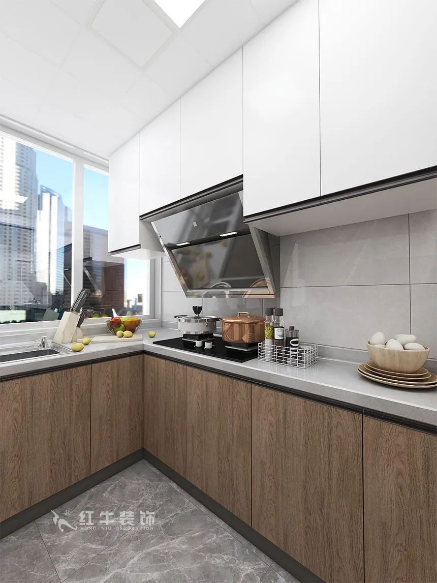 沙發(fā)不要靠墻，這樣設(shè)計才夠別致?。櫨阓東城水岸115㎡現(xiàn)代風(fēng)格_3室2廳1衛(wèi)_舊房裝修_全包17萬）08