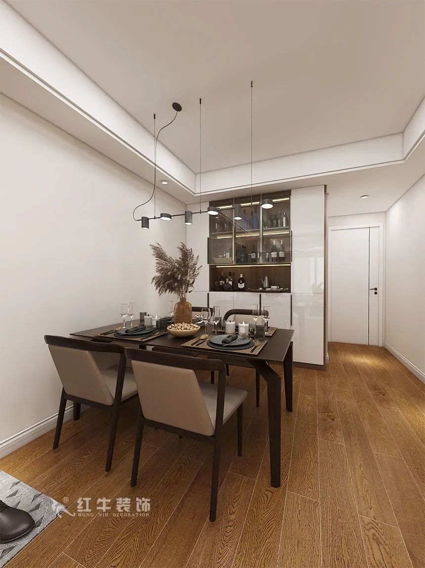 沙發(fā)不要靠墻，這樣設(shè)計才夠別致?。櫨阓東城水岸115㎡現(xiàn)代風(fēng)格_3室2廳1衛(wèi)_舊房裝修_全包17萬）09