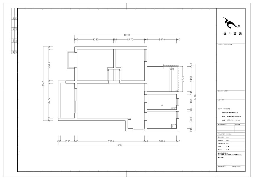 陸利民_保利羅蘭春天1-1404-86㎡-現(xiàn)代風(fēng)格_3室2廳1衛(wèi)（新房裝修）_成品家￥136800_全包13萬(wàn)00_01原始結(jié)構(gòu)圖