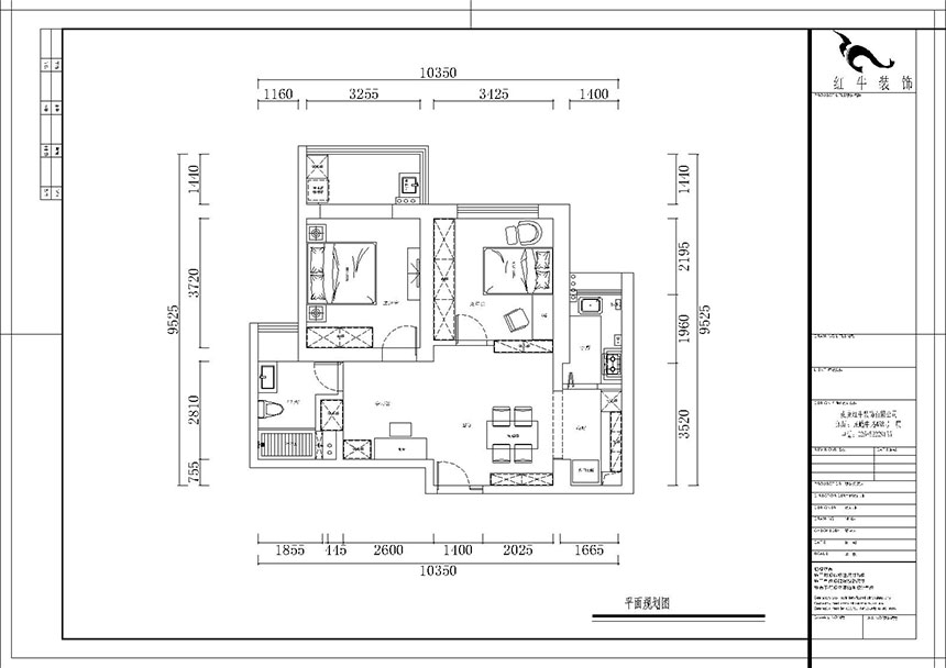 熊皓宇｜世茂濱江新城3-1-2102-90㎡-現(xiàn)代簡(jiǎn)約風(fēng)格｜2室2廳1衛(wèi)｜老房翻新｜成品家￥148100｜全包12萬(wàn)｜00_02平面布置圖