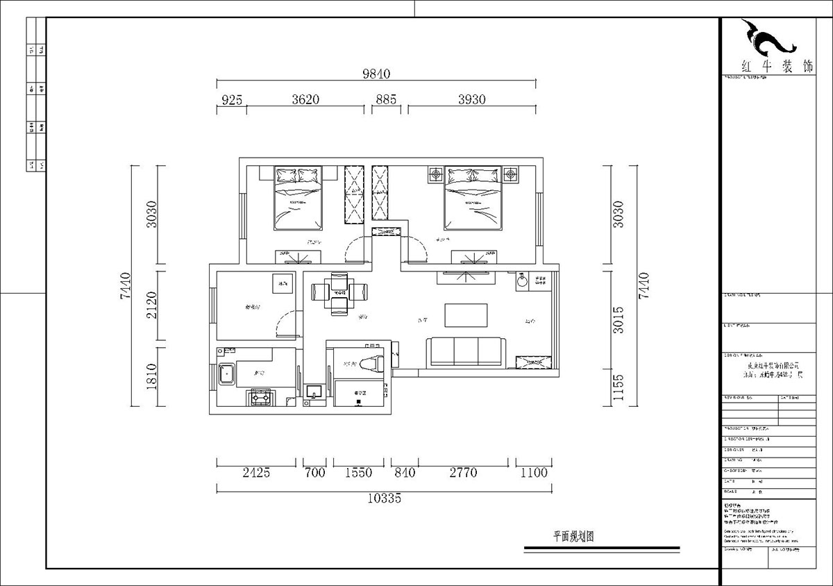 熊皓宇｜四方新村二村1-2-403-75㎡-現(xiàn)代風格｜3室1廳1衛(wèi)｜老房改造裝修｜定制家￥114000｜全包11萬｜00_02平面規(guī)劃圖