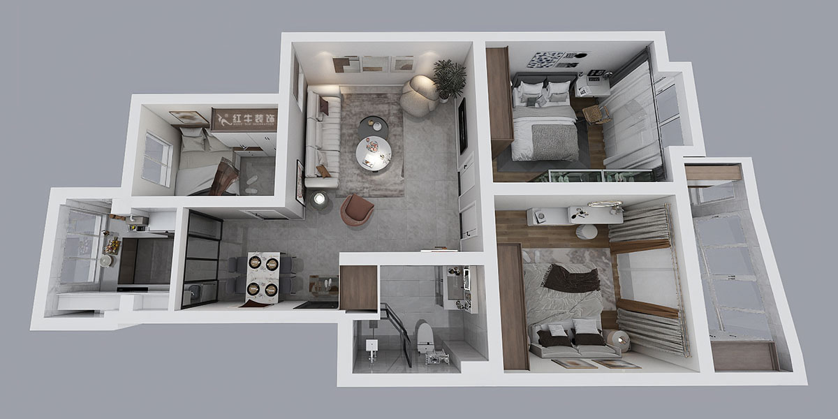 劉萍萍｜福潤雅居福潤園33-6-411-98㎡-簡約風(fēng)格｜3室2廳1衛(wèi)｜老房裝修｜定制家｜全包13