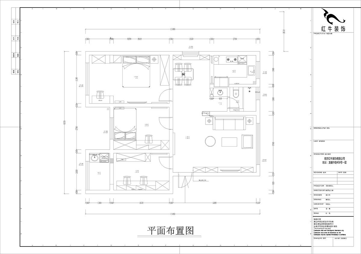 孟憲濤｜石門坎110號1-404-100㎡-現(xiàn)代簡約風格｜3室1廳1衛(wèi)｜老房裝修｜定制家｜全包14萬｜00_02平面布置圖