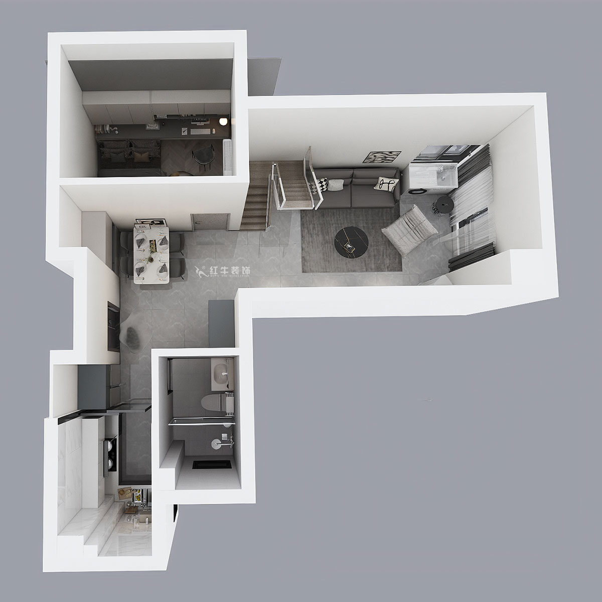 蔣?。腙?yáng)時(shí)光里7-2-506-75㎡-現(xiàn)代簡(jiǎn)約風(fēng)格｜2室2廳1衛(wèi)｜新房裝修｜定制家｜全包11萬(wàn)｜00_06鳥(niǎo)瞰圖