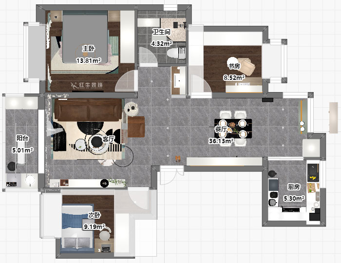 劉萍萍｜恒大林溪郡15-604-108㎡-現(xiàn)代簡約風(fēng)格｜3室2廳1衛(wèi)｜老房裝修｜定制家｜全包13