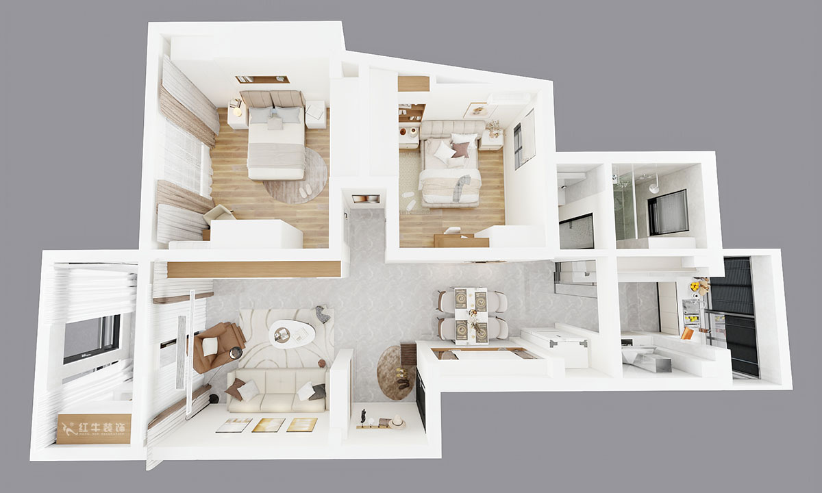 劉小勇｜美河園1-2-102-90㎡-現(xiàn)代簡(jiǎn)約風(fēng)格｜2室2廳1衛(wèi)｜新房裝修｜定制家｜全包13