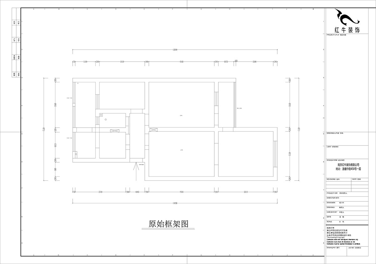 孟憲濤｜理工大121棟4-208-82㎡-現(xiàn)代簡約風格｜3室2廳1衛(wèi)｜老房裝修｜定制家｜全包12萬｜00_01原始框架圖
