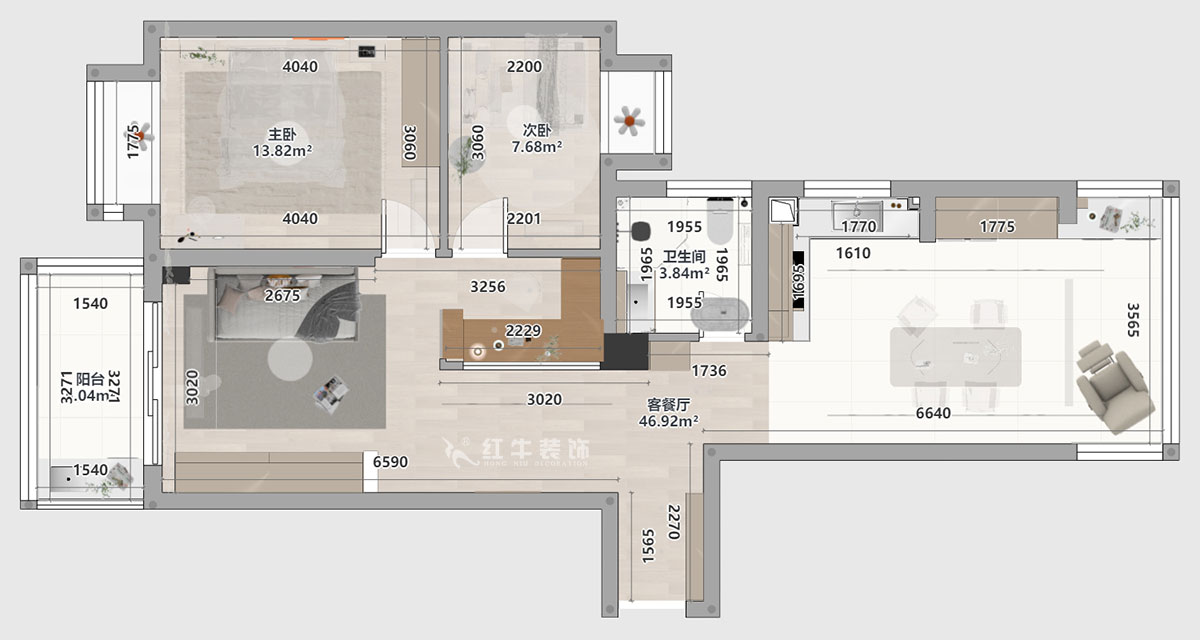 劉萍萍｜匯景園A203-90㎡-現(xiàn)代簡約風(fēng)格｜2室2廳1衛(wèi)｜新房裝修｜定制家｜全包12