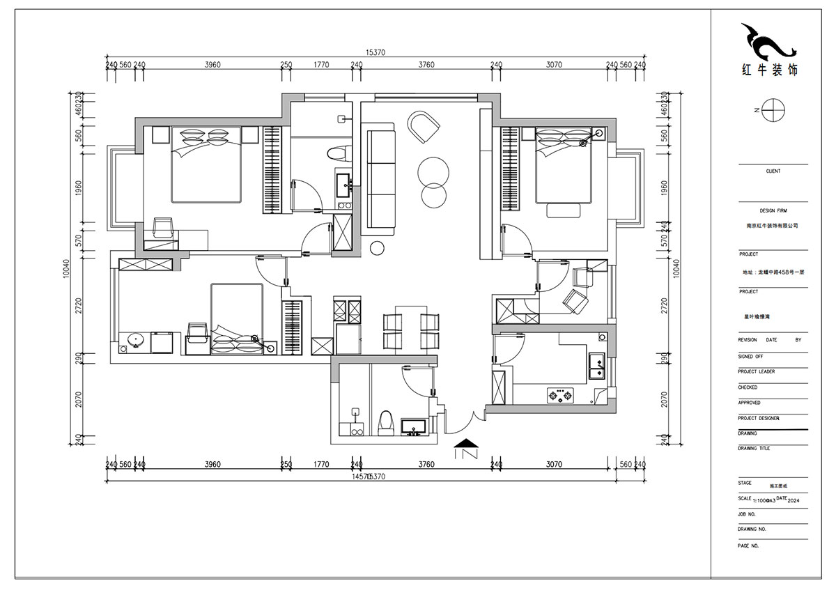 朱明琪｜星葉瑜憬灣2-2-1006-127㎡-北歐風(fēng)格｜3室2廳2衛(wèi)｜新房裝修｜定制家｜全包16萬(wàn)｜00_02平面布置圖
