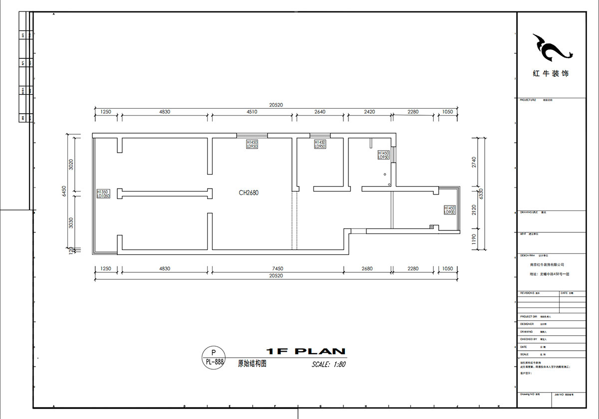 劉小勇｜桃葉渡13-402-125㎡-現(xiàn)代簡約風(fēng)格｜3室2廳2衛(wèi)｜老房裝修｜定制家｜全包15萬｜00_01原始結(jié)構(gòu)圖
