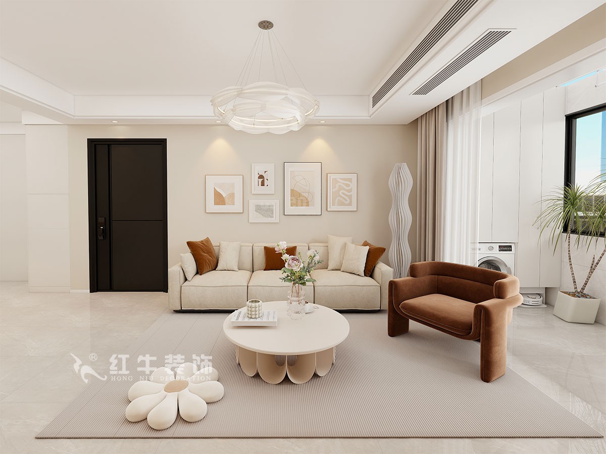 現(xiàn)代奶油風(fēng)裝修，目光所及皆是溫柔與美好